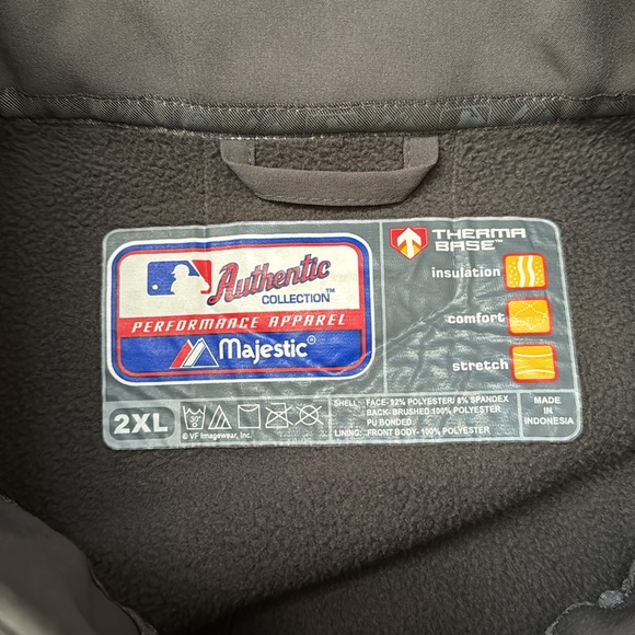 SF Majestic Therma Base Full Zip Men’s Jacket Sz 2XL - Picture 5 of 10